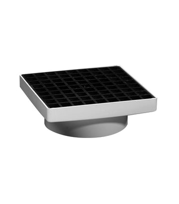 Storm PVC Grate D Square 150x150mm White/Black