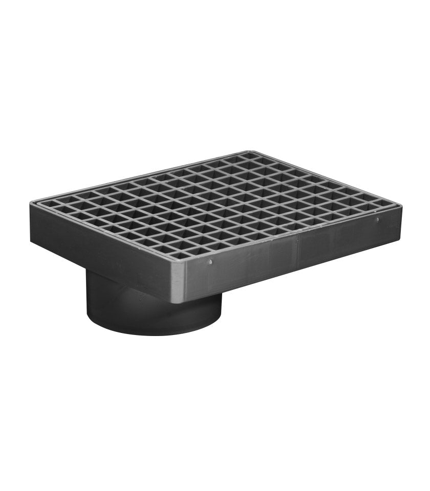 Storm PVC Grate Offset 190x150mm White/Black