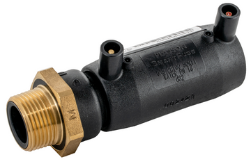 Plasson 45° ELBOW MALE TRANSITION EF BRASS 32-3/4"