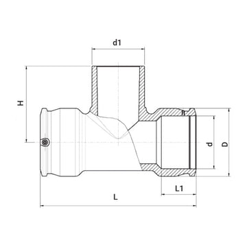 Plasson TEE EF 225-225-225