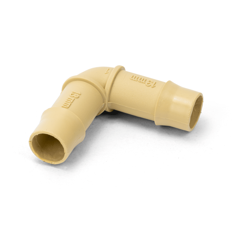 13mm Barbed Elbow Beige