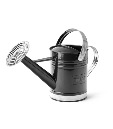 Watering Can with Rose, 1.8L, Black