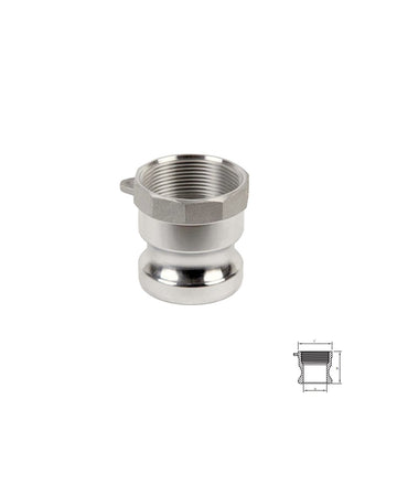 50mm TYPE 'A' BRASS DIE-CAST CAMLOCK