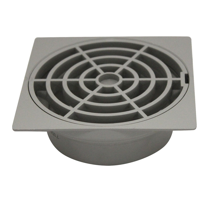 SRB Storm PVC Grate In Pipe 90mm Grey