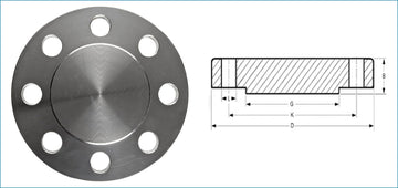 200 STL PLATE FLANGE 'D' BLIND