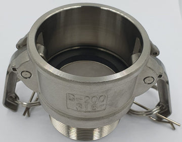 80MM TYPE 'B' SS316 CAMLOCK NPT