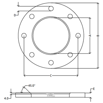 180 GALV BACKING RING FLANGE PN16 TABLE D AS2129