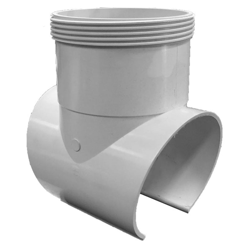 DWV PVC Snap Tee 100mm(inc threaded cap)