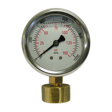 Metal Pressure Gauge with Waterproof Tape