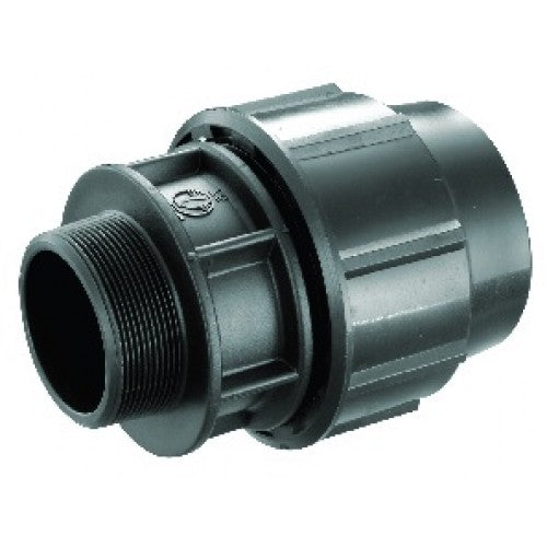 Poly Compression Male Adaptor 63mm x 1-1/2"