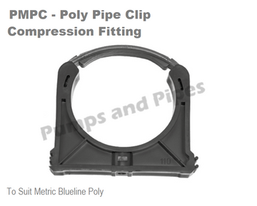 Poly Compression Pipe Clip 16mm