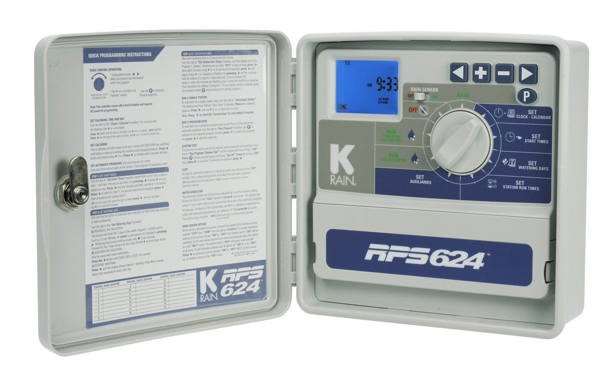 K-Rain RPS624  -  6 stn. Outdoor Controller